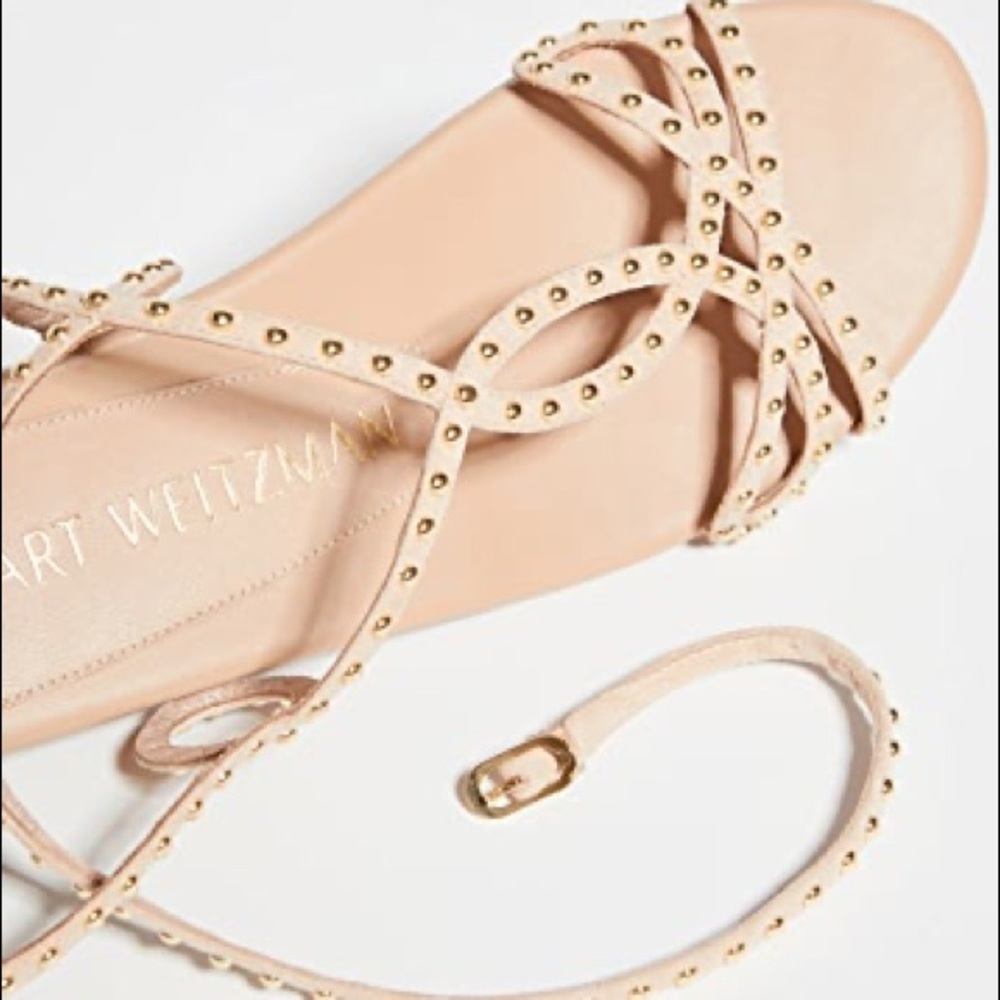Stuart Weitzman Leya Bead Flat View 2